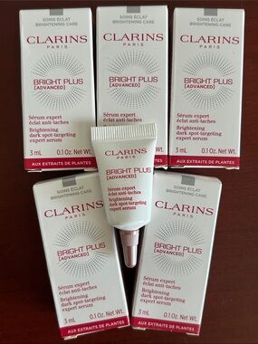 5 pieces Clarins bright plus serum 3ml